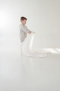 Fringe detail Muslin cloth blankets