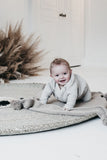 Hand knit cotton blanket